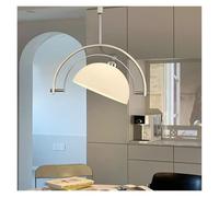 LXYAYY Lampadario da soffitto con Angolo Regolabile Minimalista in Vetro, Montato su palo, sollevabile, per Isola Cucina, Illuminazione Moderna(3changeable)