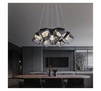 LXYAYY Lampadario da soffitto Nero Nordico per Tavolo da Pranzo, Decorazione, luci sospese, Moderno, Minimalista, Lampada da Soggiorno, Lusso(Black)