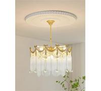 LXYAYY Lampadario da soffitto Vintage, Soggiorno, Creativo, Lampada a Sospensione in Cristallo, Loft, Camera da Letto, Arredamento per la casa, Lampada a Sospensione, (50cm)