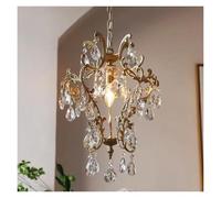 LXYAYY Lampadario di Cristallo Europeo, Lampada di Rame, Guardaroba della Camera da Letto, Piccolo lampadario del corridoio d'ingresso, Balcone retrò se Lampada Americana,