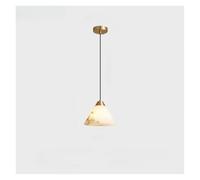 LXYAYY Lampadario in Marmo, Tavolo da Ristorante, Lampada a Sospensione di Lusso, Lampada da Camera da Letto, Letto, Tutto in Rame, Piccolo lampadario, Illuminazione Moderna(Gold)