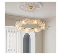 LXYAYY Lampadario Moderno a soffitto con Perle di Conchiglia, Sala da Pranzo, Soggiorno, Camera da Letto, luci a Sospensione a LED, lampade a Sospensione,(85cm)