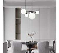 LXYAYY Lampadario Moderno di Lusso a LED in Vetro, Sala da Pranzo, Cucina, Stanza, scrivania, Camera da Letto, lampadario per la Decorazione della casa, Luce sospesa, (5 Heads)