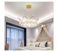 LXYAYY Lampadario Moderno in Cristallo LED Nordico Creativo di Lusso Design Rotondo a Forma di Corona a Forma di Petalo, Illuminazione Moderna(B,50CM)