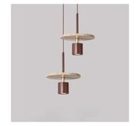 LXYAYY Lampadario Moderno in Pietra a Forma di Grotta Gialla, Lampada a Sospensione Moderna in Pietra, Protezione per Gli Occhi, Lampada da Comodino in Legno massello, Piccola Lampada (One Head)