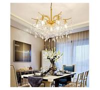 LXYAYY Lampadario Moderno Nordico k9crystal Illuminazione Elegante lampadario Decorativo a Forma di Fiore Arredamento per la casa Soggiorno Camera da Letto Hotel lampadario,(9lights)