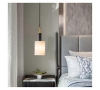 LXYAYY Lampadario Piccolo in Marmo in Stile Cinese, Moderno e Minimalista, per Bar, Ristorante, Camera da Letto, Comodino, Illuminazione Moderna(15cm)