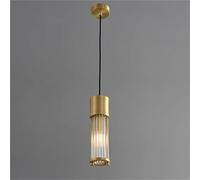 LXYAYY Luci Pendenti a LED in Rame Illuminazione per Isola Cucina Paralume in Vetro Lampade a Sospensione Regolabili Lampadari Sala da Pranzo Corridoio , Illuminazione Moderna