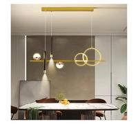 LXYAYY Moderne luci a Sospensione a LED minimaliste per Tavolo da Cucina, Sala da Pranzo, Ufficio, lampadario, apparecchio Decorativo, Illuminazione Moderna(Gold)