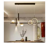 LXYAYY Moderne luci a Sospensione a LED minimaliste per Tavolo da Cucina, Sala da Pranzo, Ufficio, lampadario, apparecchio Decorativo, Illuminazione Moderna(Black)