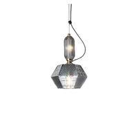 LXYAYY Moderno retrò Semplice Moda Atmosfera Fumo Grigio Vetro LED Cucina Interno Soggiorno Comodino Isola lampadario, Illuminazione Moderna