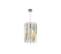 LXYAYY Piccolo lampadario Moderno a LED in Cristallo k9 Rotondo Oro per Soggiorno Cucina Sala da Pranzo Camera da Letto Comodino Illuminazione Interna di Lusso,(Silver,1head)