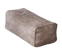 LXYAYY Pouf in Pelle Scamosciata Pouf da Terra Poggiapiedi Quadrato Pouf rettangolari Pouf Cuscino da Pavimento Sgabello per Divano per Soggiorno(Grey,Long)