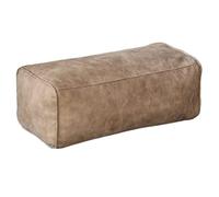 LXYAYY Pouf in Pelle Scamosciata Pouf da Terra Poggiapiedi Quadrato Pouf rettangolari Pouf Cuscino da Pavimento Sgabello per Divano per Soggiorno(Beige,Long)