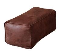 LXYAYY Pouf in Pelle Scamosciata Pouf da Terra Poggiapiedi Quadrato Pouf rettangolari Pouf Cuscino da Pavimento Sgabello per Divano per Soggiorno(Brown,Long)