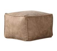 LXYAYY Pouf in Pelle Scamosciata Pouf da Terra Poggiapiedi Quadrato Pouf rettangolari Pouf Cuscino da Pavimento Sgabello per Divano per Soggiorno(Beige,Short)