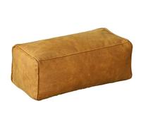 LXYAYY Pouf in Pelle Scamosciata Pouf da Terra Poggiapiedi Quadrato Pouf rettangolari Pouf Cuscino da Pavimento Sgabello per Divano per Soggiorno(Yellow,Long)