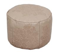 LXYAYY Pouf Quadrato Stampato Piccolo Pouf Pouf in Ecopelle Pouf Pouf da Pavimento Poggiapiedi Poggiapiedi 53X53x38cm(Beige Brown)