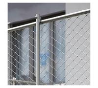 LXYAYY Rete di protezione flessibile in acciaio inox, rete metallica per giardino, fattoria, scale, balcone, rete di sicurezza per balcone, 10 cm/2 mm, per barriera per pollame (1,2 x 4 m)