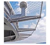 LXYAYY Rete di sicurezza flessibile resistente agli urti 304 in acciaio inossidabile rete elastica per balaustra di riempimento - Rete di sicurezza per animali e pollame (2 x 8 m)
