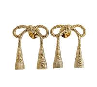 LXYAYY Supporti per Tende da Parete Fermatenda in Metallo Tutto in Rame Bowknot Gancio per Tende Gancio da Parete Accessori Decorativi per Tende Orizzontali Set di 2