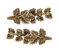 LXYAYY Supporti per Tende per Ganci per fermatende da Parete Set di 2 fermatenda Decorativi per Tende da Finestra, 26 * 16 * 6,5 cm, Ottone