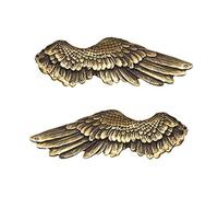LXYAYY Supporti per Tende per Ganci per Tende da Parete Set di 2 Ganci Decorativi per Tende da Parete con Ali d'Angelo Fermatenda in Metallo Rame