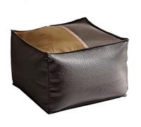 LXYAYY Tecnologia Impermeabile Pouf in Stoffa Design Patchwork Pouf Quadrati Poggiapiedi Cuscino da Pavimento Tatami Ottoman Poggiapiedi 50X50X36cm(B)