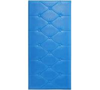 LXYAYY Testiera da parete, resistente agli urti, con morbida ammortizzazione, pannelli da parete 3D, per comodino o zona studio (blu, 70 x 35 cm)