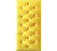 LXYAYY Testiera da parete, resistente agli urti, con morbida ammortizzazione, pannelli da parete 3D, per comodino o zona studio (giallo, 70 x 35 cm)
