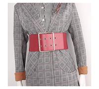 LXYDPZ Cintura da Donna in Pelle di Vacchetta Cintura Elasticizzata Super Larga Abito in Vera Pelle di Mucca con Rivetti alla Moda Cintura Dorata (B,105 cm) (A 105 cm)