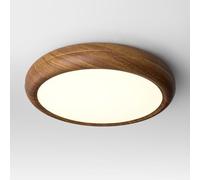 LXYST 3 Color Dimmable Lamp Classical Decorative Rustproof Iron Close to Light Fixtures Flush Mount LED Chandelier Acrylic Lampshade Minimalist Round Ceiling