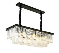 LXYST Accidenti Moderni ad Anello lampadario Giapponese Sospensione Dimmabile a soffitto la Cucina Isola contemporanea 50x50x6 cm per Soggiorno e Sala da Pranzo