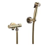LXYST Bathroom Faucet Antique Set Portable Spray with Brass Shower Holder Handheld Bidet Muslim Toilet Shattaf,Style 1