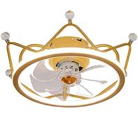 LXYST Chandelier Ultra-Thin Fan Lights Crown Molding LED Ceiling Lampden Decorative Lighting Fixtures
