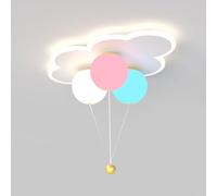 LXYST Creative Balloon Lamp Pink/White LED Close to Fixtures Acrylic Cloud Decoration Chandelier 3000-6000K Flush Mount Ceiling Light for Children's Room Bedro