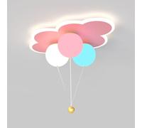 LXYST Creative Balloon Lamp Pink/White LED Close to Fixtures Acrylic Cloud Decoration Chandelier 3000-6000K Flush Mount Ceiling Light for Children's Room Bedro