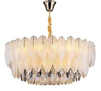 LXYST Crystal lampadario Illuminazione Apparecchiatura soffitto Rotonda cm Soggiorno Letto Camera da Pranzo - Elegante a Sospensione Decorazioni per la casa contemporanea