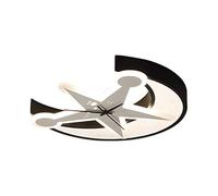 LXYST Fashion Star Moon Sceiling Light, LED Remote Controllighting Ceiling Lamp, Dimmable Energy Saving, for Bedroom Restaurant Children's Room Nonpolar Dimming/50 * 6Cm