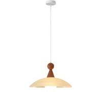 LXYST Japanese Cream Wind Bedroom Light Nordic Kitchen Island Hanging Lamp Mid Century Minimalist Glass Chandelier for Bedside Living Room Dining Table Bar Counter