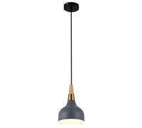 LXYST Lampada Colori Nordico, soffitto Filo Multicolore, Sfumature di Luce Sospensione Tavolo Pranzo a Testa Singola, corridoio del lavello dell'isola da Cucina lampadario Minimalista (Un Grigio)