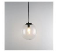 LXYST Lampadari, Moderni lampade a Sospensione in Vetro Nordico Appeso Luce Il Camera da Letto Soggiorno Creativo lucentezza per la casa (Nero Dia 15 cm)