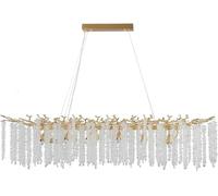 LXYST Lampadario Moderno Ramo di Lusso Grande lineare Pioggia Goccia Luce sospesa Uso Interno Ideale Sala Pranzo Cucina Isola Soggiorno Camera da Letto Decorazioni per la casa