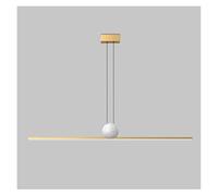 LXYST Lampadiers, Filo Lunghe Strisce di Lusso Rame Italiano, Lampada Sospensione Moderna a Ciondolo in Marmo Minimalista Moderno (Oro, 120 cm)