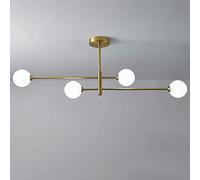 LXYST Mid-Century Sputnik Chandelier Brass Ceiling Light Fixture Decorative Pendant Living Room Bedroom Dining Room - Stylish Home Decor