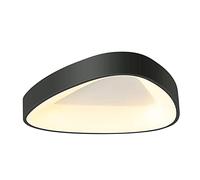 LXYST Triangular Lamp, Geometric Pattern Light Dimmable LED Flush Mount Ceiling Lights for Kitchen Sitting Dining Room, Size : 32Cm/Black (Warm Light)/52Cm