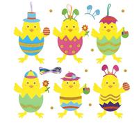 LXYYDS 12 Pezzi Artigianato Pasquale Pulcino, Kit di Artigianato per Pulcini Pasqua, Decorazioni del Pulcino di Pasqua, Creativa Pasqua DIY per Bambini, per Decorazioni e Regali Pasquali