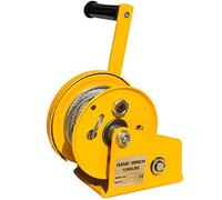 LXYYSG Argano a Cricchetto Manuale, Verricello Manuale Professionale Tipo di Cuscinetto, Piccolo Verricelli Manuali con Freno, 1200lbs, Portatile Argano Verricello a Mano per Barca