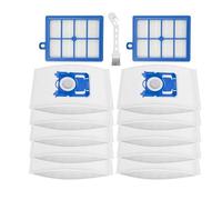 LXZNRQU Sacchetti for la polvere di ricambio compatibili con AEG VX6/VX7/VX8/VX9/VX6-2/AB61, set di accessori filtro for aspirapolvere a contenitore, alta efficienza for la casa