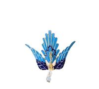 LXZSMH Copricapo da donna, gioielli for capelli Corona diademi for donne Copricapo Stile antico Accessori for capelli cinesi Sposa tradizionale Forcina for capelli Perle Nappa Corona nuziale(2)
